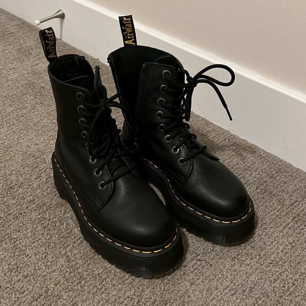 Dr. Martens Jadon Pisa Soft Leather Platform Boots